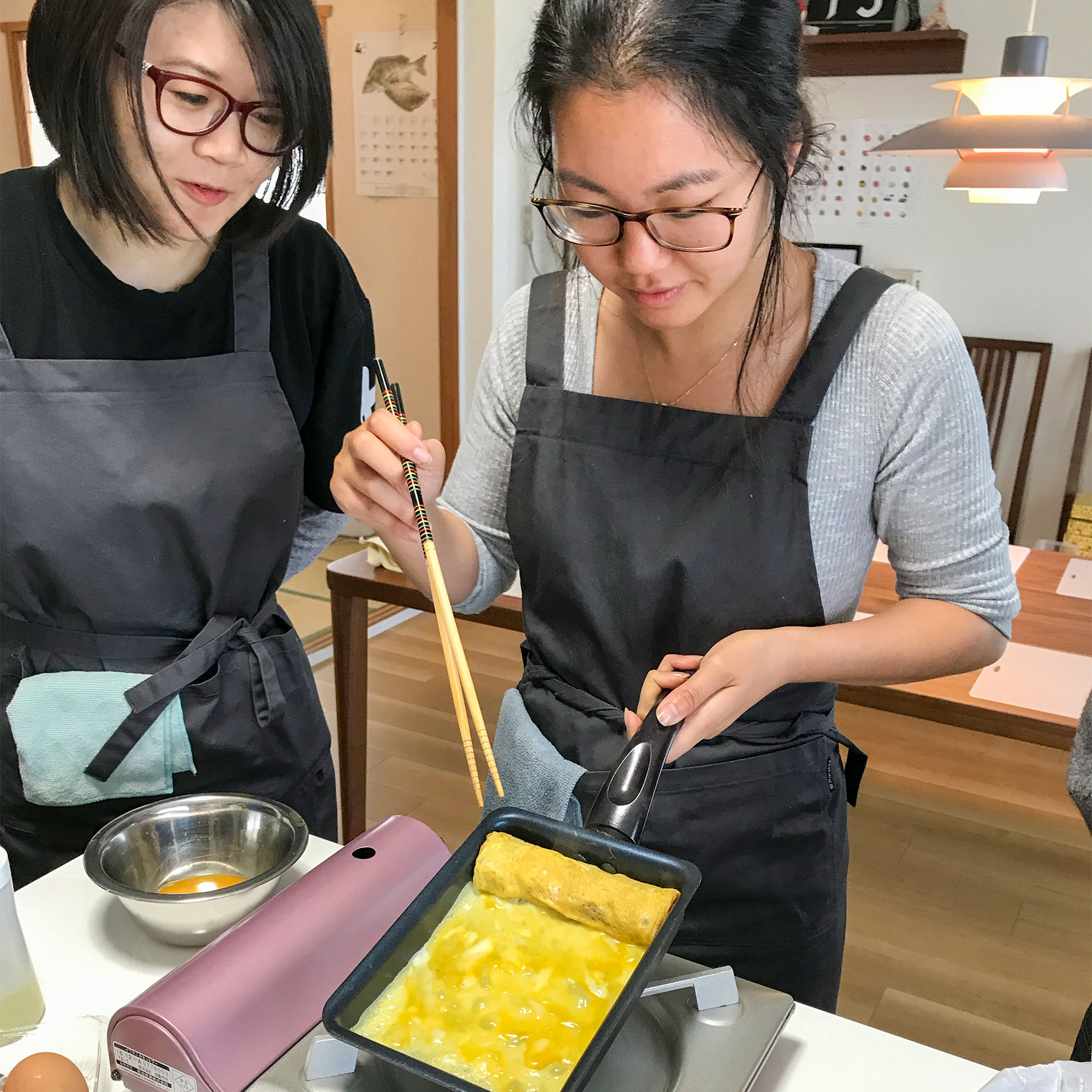 Sushi, tamagoyaki and miso soup cooking class