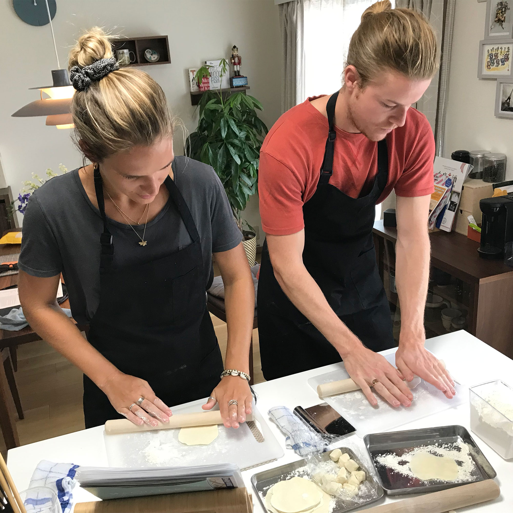 Veggie ramen and gyoza class