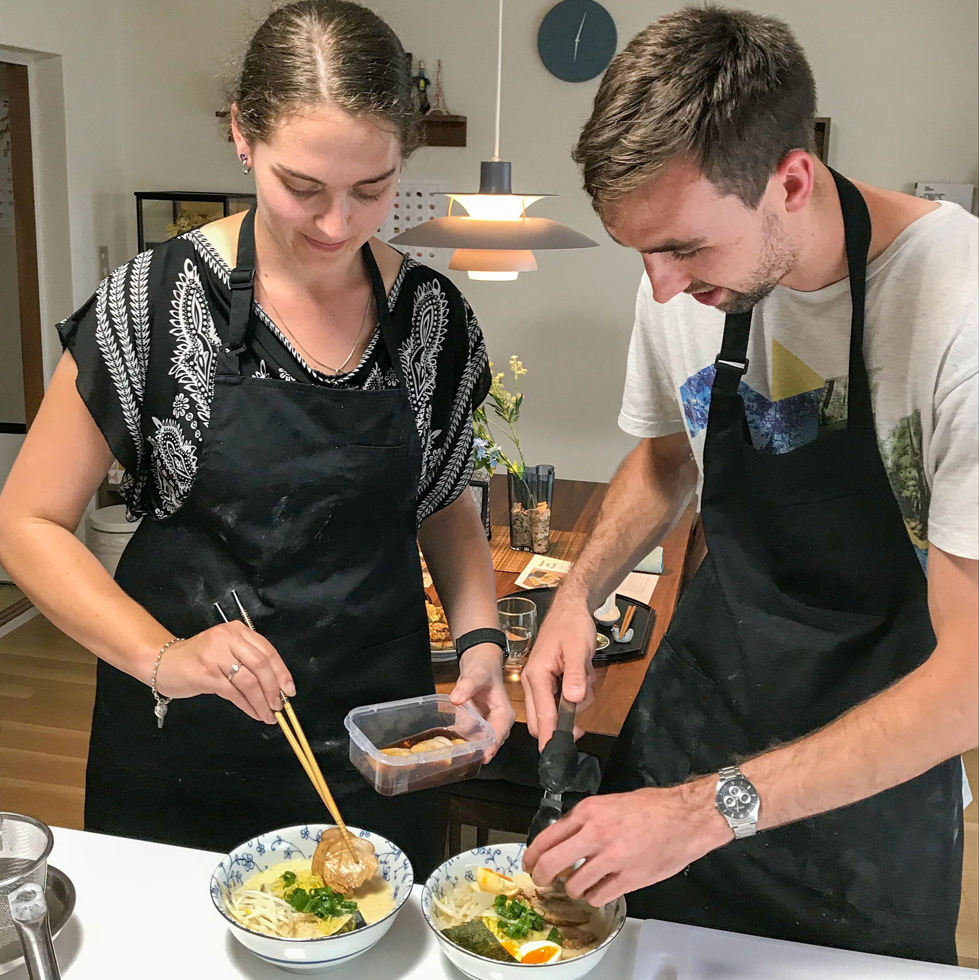 Ramen and gyoza class