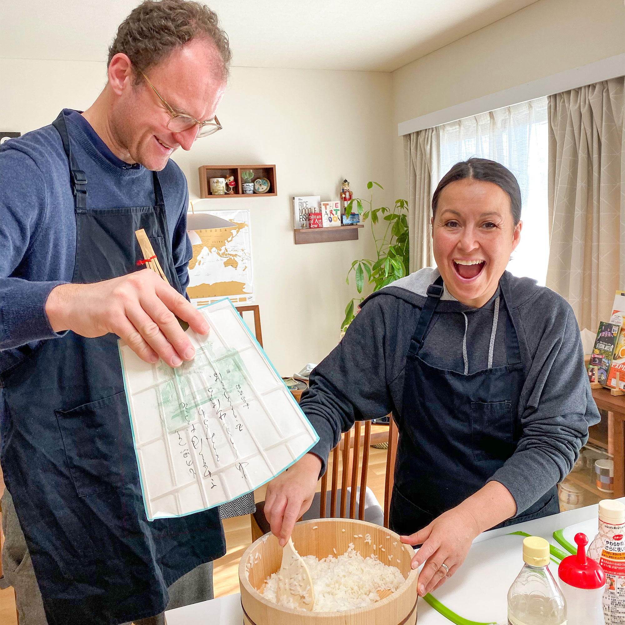 Sushi, tamagoyaki and miso soup cooking class