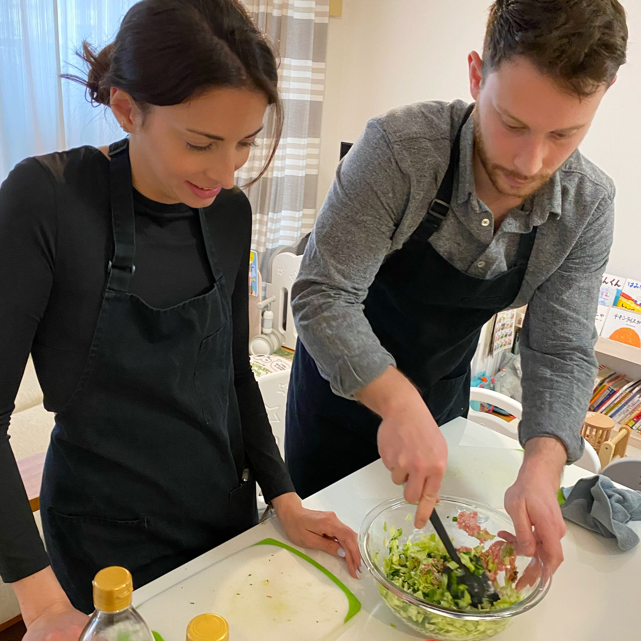 Veggie ramen and gyoza class