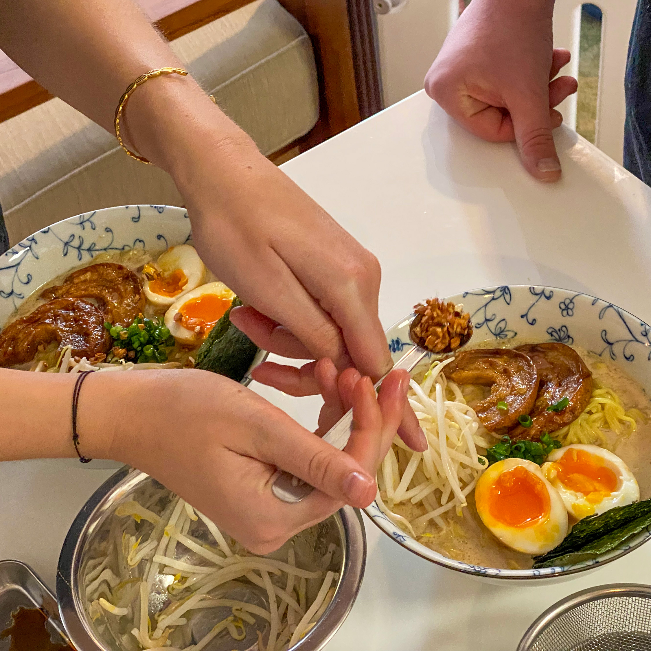 Veggie ramen and gyoza class
