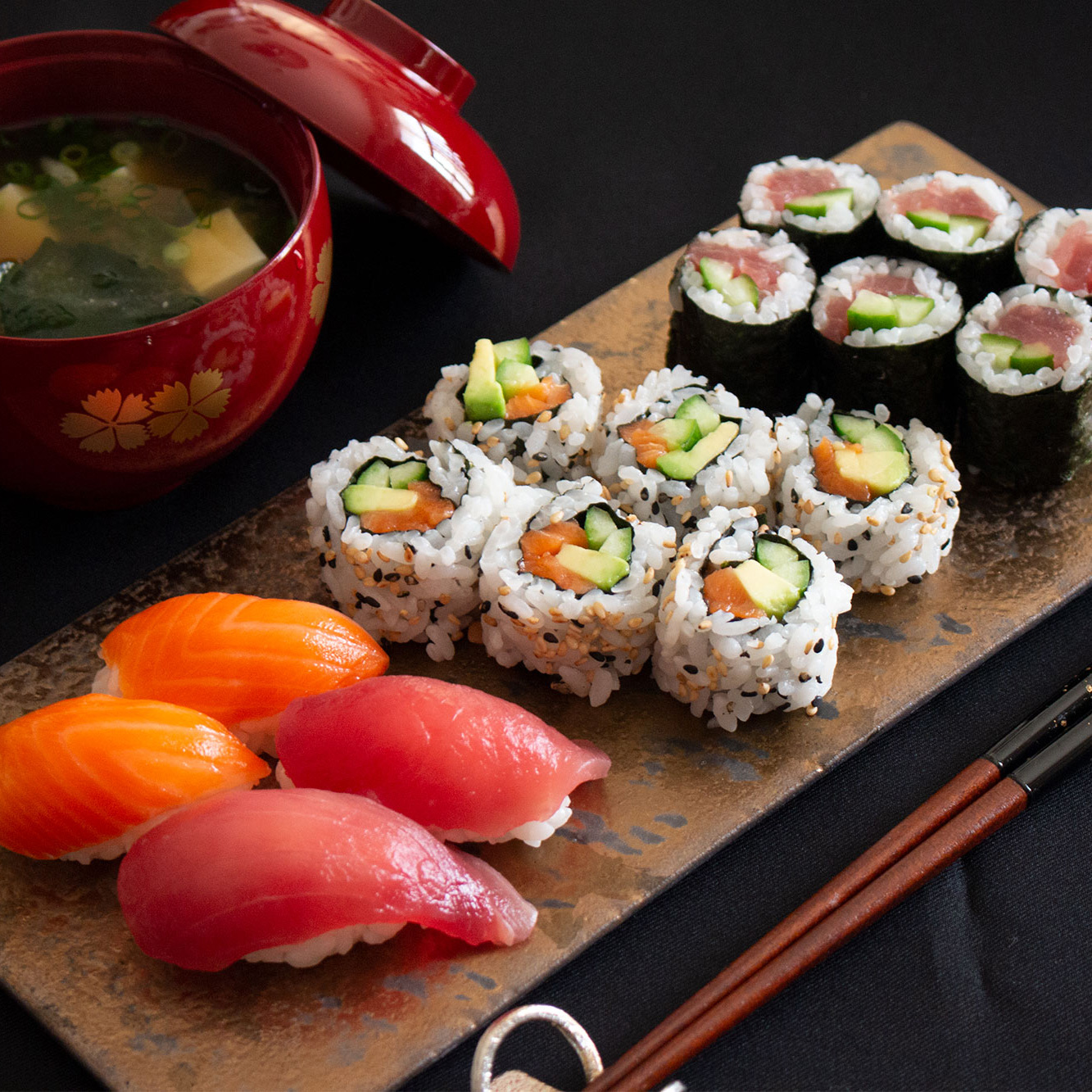 Sushi, tamagoyaki and miso soup cooking class